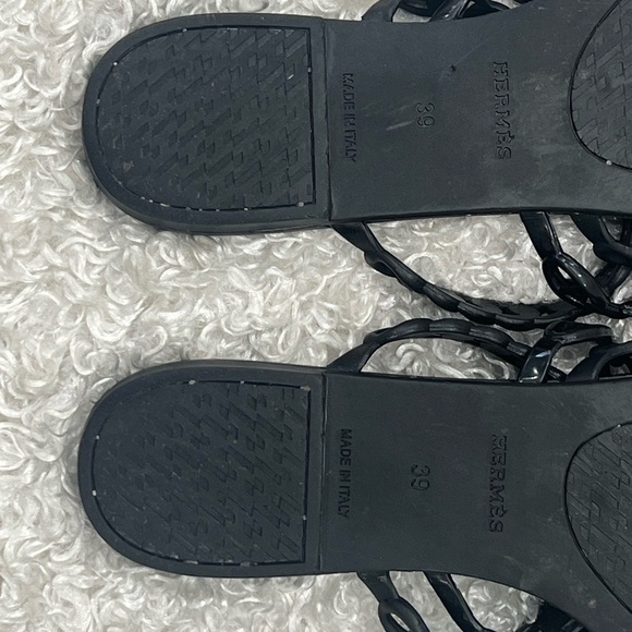 HERMÈS Chaine d'Ancre PVC Slides Sandals - Picture 7 of 12